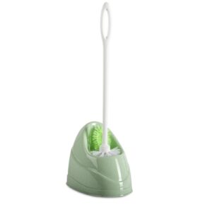 Holder for Toilet Brush With Edge Cleaner
