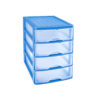Desktop storage unit with 4 drawers