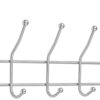Coat Hangers - Over The Door Hooks - Chrome Heavy Duty Door Hanger for Coats Robes Hats Clothes Towels - Hanging Towel Rack Organizer - Easy Install Space Saving Bathroom Hooks