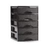 Storage unit GUADIANA RATTAN with 5 drawer
