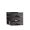 Storage unit GUADIANA RATTAN with 3 drawer